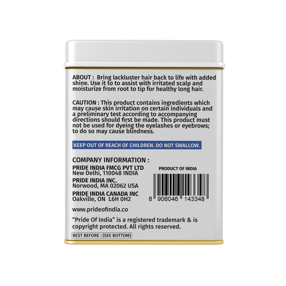 Hair Bliss- Natural Amla Gooseberry Herbal Hair & Skin Conditioning Powder- 12 Individual Sachets (10 gm each)- Reusable Brush & Tray Included