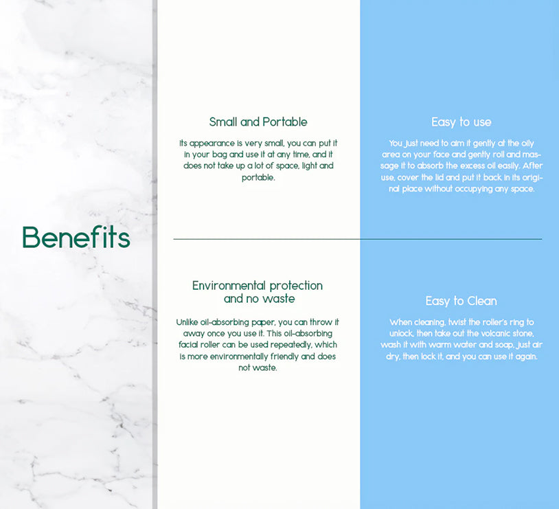 Volcanic Stone Oil-Absorbing Face Roller